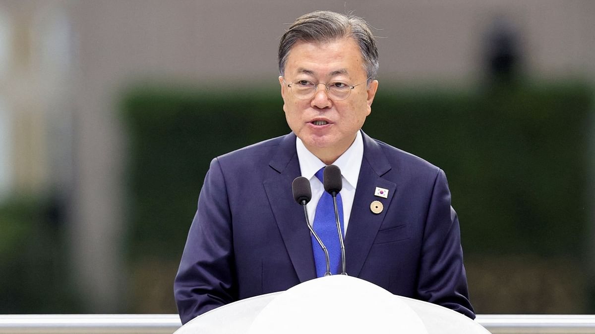 South Korean President Moon Jae-in stood ninth on the list with 38% approval ratings. Credit: Reuters Photo