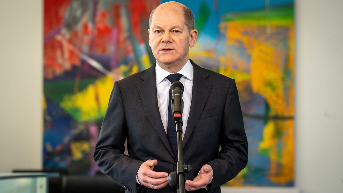 Germany's Chancellor Olaf Scholz grabbed fifth spot with 44% approval ratings. Credit: Reuters Photo