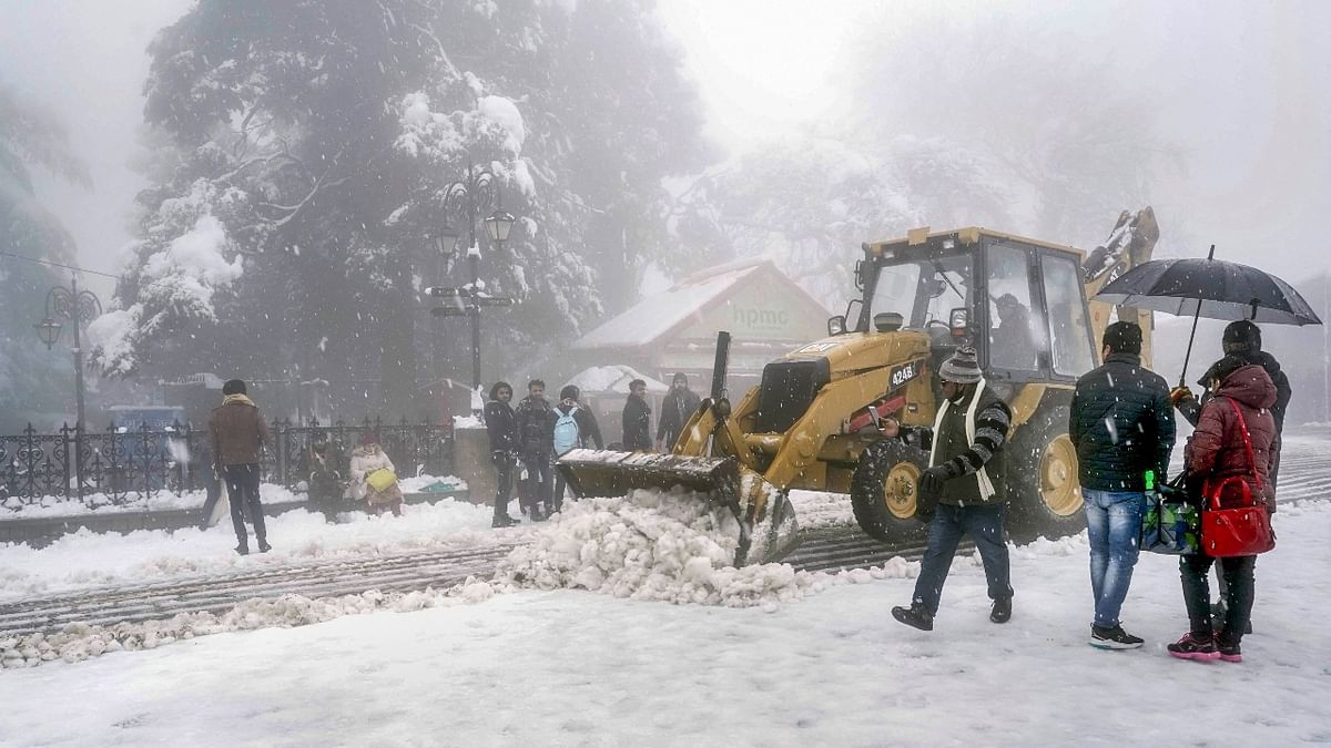 The Regional Meterological Centre in Shimla said the temperature in the city dropped down to minus one degree Celsius. Credit: PTI Photo