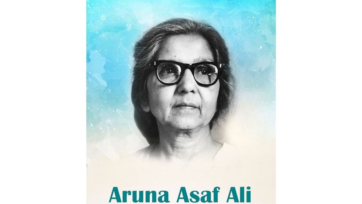 Aruna Asaf Ali was an Indian independence activist and is widely remembered for hoisting the Indian National flag at the Gowalia Tank maidan in Bombay during the Quit India Movement in 1942. She also held the position of Mayor in Delhi post-Independence. Credit: INC