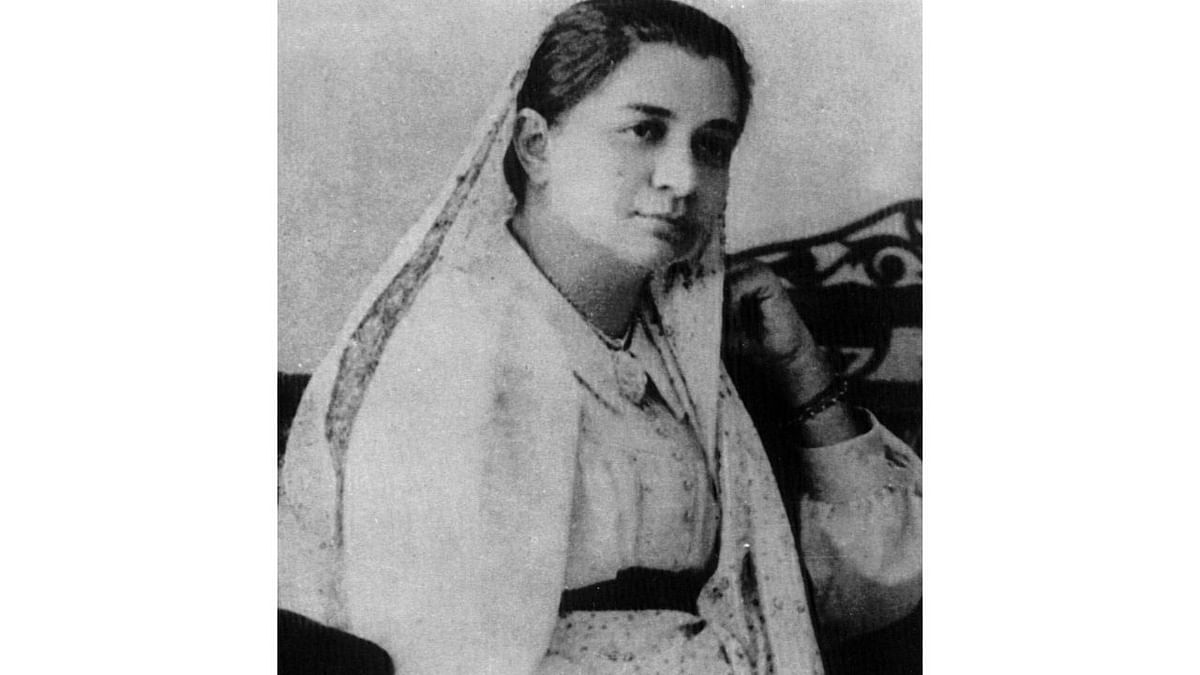 Madam Bhikaji Cama was a key member of the Indian Independence movement and was also a figure for gender equality. Credit: Twitter/@HardeepSPuri