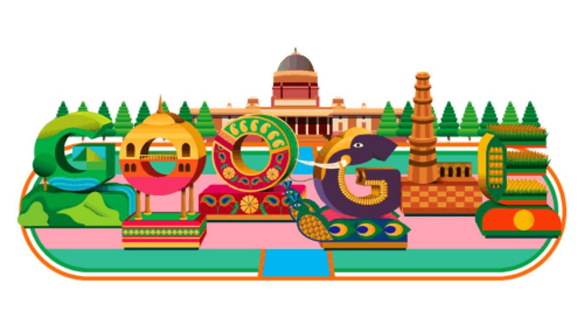 Keeping it simple, Google celebrated India’s 70th Republic Day in 2019 with a beautiful doodle depicting the grand Rashtrapati Bhavan. Credit: Google Photo