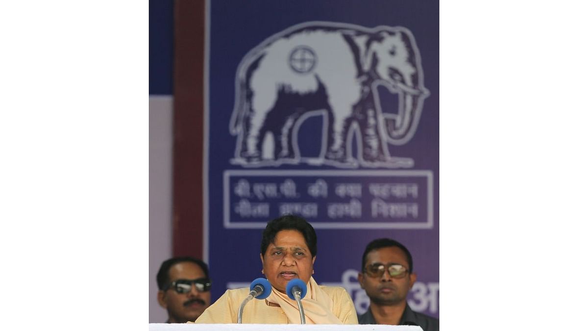 Second on the list was Mayawati's Bahujan Samaj Party (BSP) with declared assets worth Rs 698.33 crore. Credit: Reuters Photo