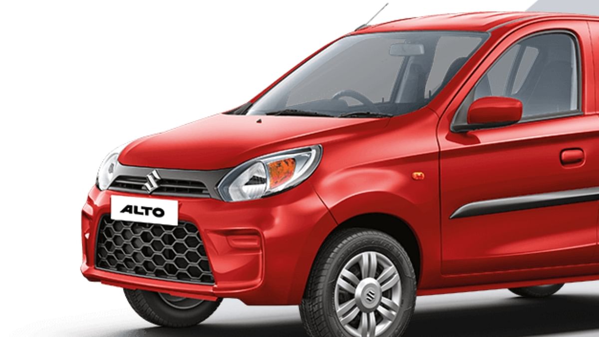 Alto, one of Maruti Suzuki's best-selling cars, features fifth on the list with 12,342 unit sales. Credit: Maruti Suzuki