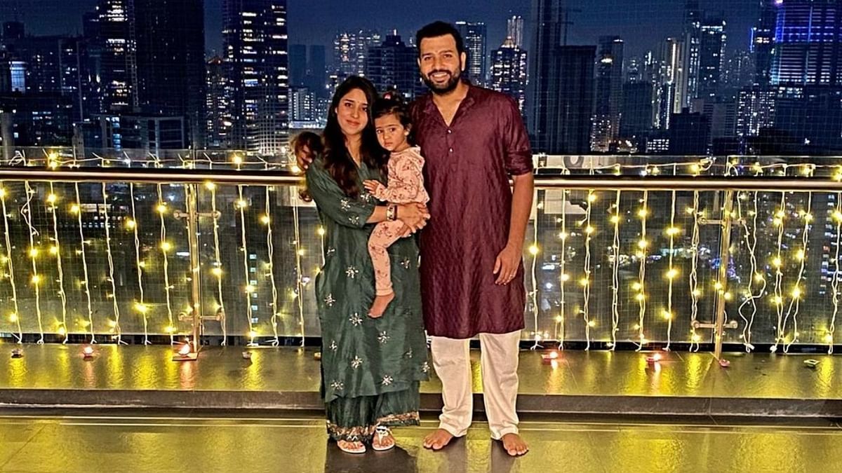 In 2015, cricketer Rohit Sharma married his manager Ritika Sajdeh after briefly dating her. The couple welcomed their daughter Samaira, in 2018. Credit: Instagram/rohitsharma45