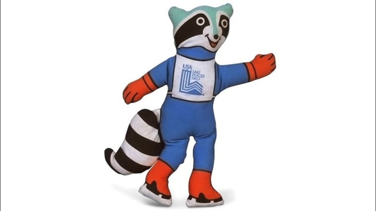 Lake Placid 1980: Roni - a racoon was chosen as the mascot for the XIII Winter Olympics as the animal is popular from the mountainous region of the Adirondacks where Lake Placid is situated. Credit: Olympics.com