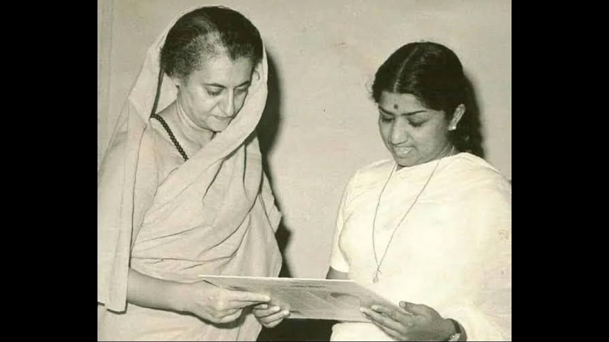 Condoling singing legend Lata Mangeshkar's demise, Congress leader Rahul Gandhi on Sunday said her golden voice is immortal and will continue to echo in the hearts of her fans. Lata Mangeshkar is seen with Indira Gandhi. Credit: Instagram/@lata_mangeshkar