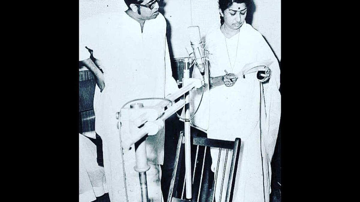 Her decades of work made her a revered figure. She received the Bharat Ratna, India’s highest honor, in 2001. Hridaynath Mangeshkar and Lata Mangeshkar are seen in the photo. Credit: Instagram/@lata_mangeshkar