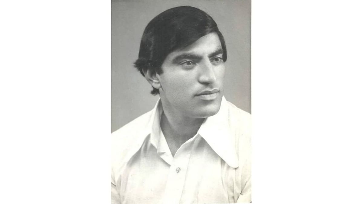 Here's a rare black-and-white photograph of Praveen Kumar Sobti. Credit: Twitter/@LokSabhaSectt