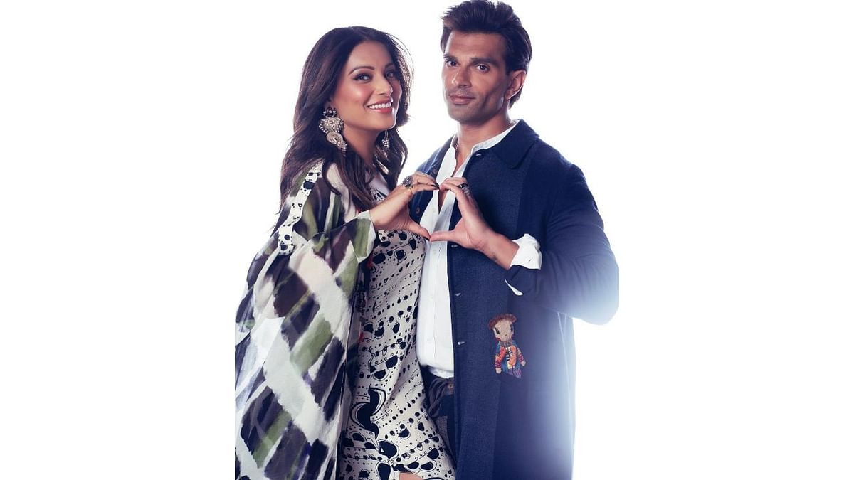 Bipasha Basu posted cute pictures with hubby Karan Singh Grover and penned down a sweet note to wish him on Valentine's Day. Credit: Instagram/bipashabasu