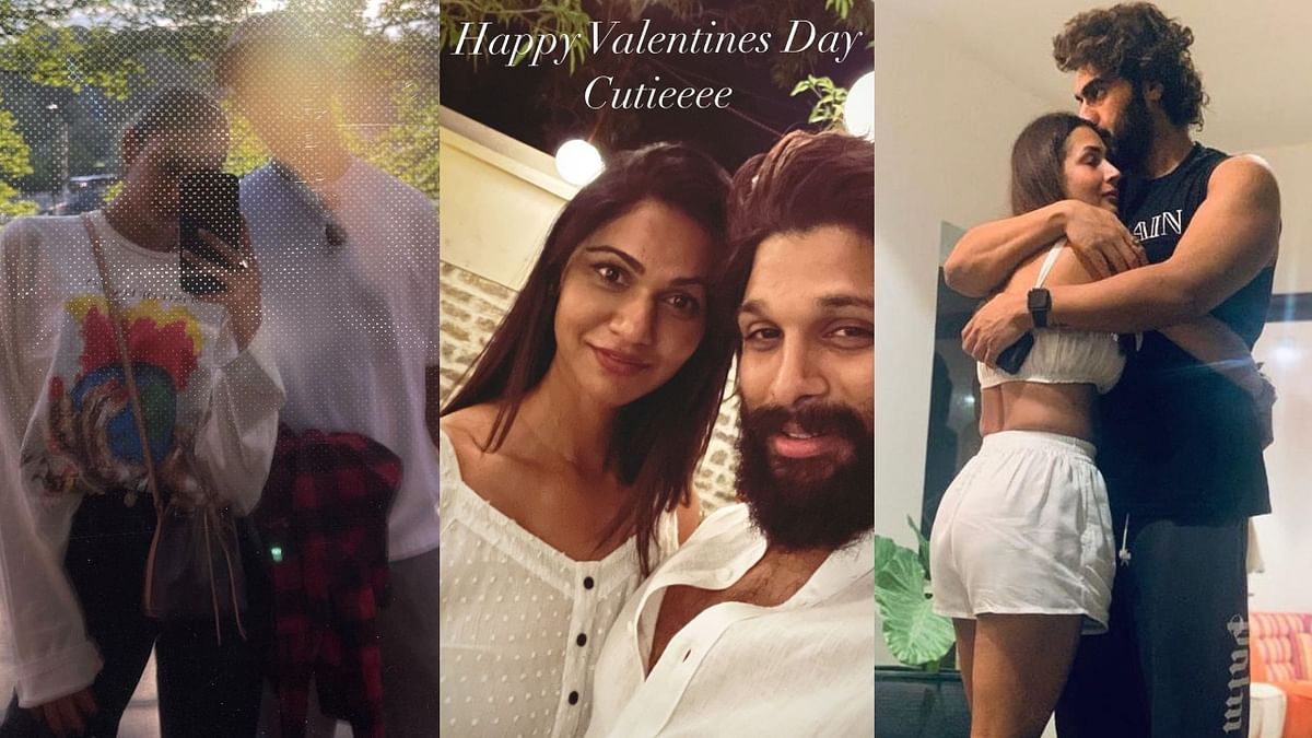 Valentine's Day 2022: Allu Arjun to Malaika Arora, stars share mushy pics with partners