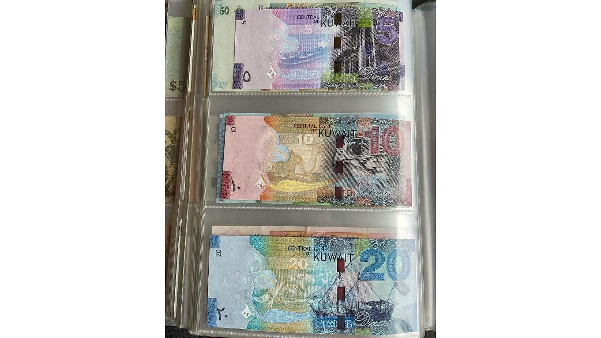 Rank 1 | Kuwait Dinar: The Kuwait Dinar is the strongest circulating currency in the world, with one Kuwaiti Dinar equaling approximately Rs 250. Credit: Instagram/mr.wanchengsun88