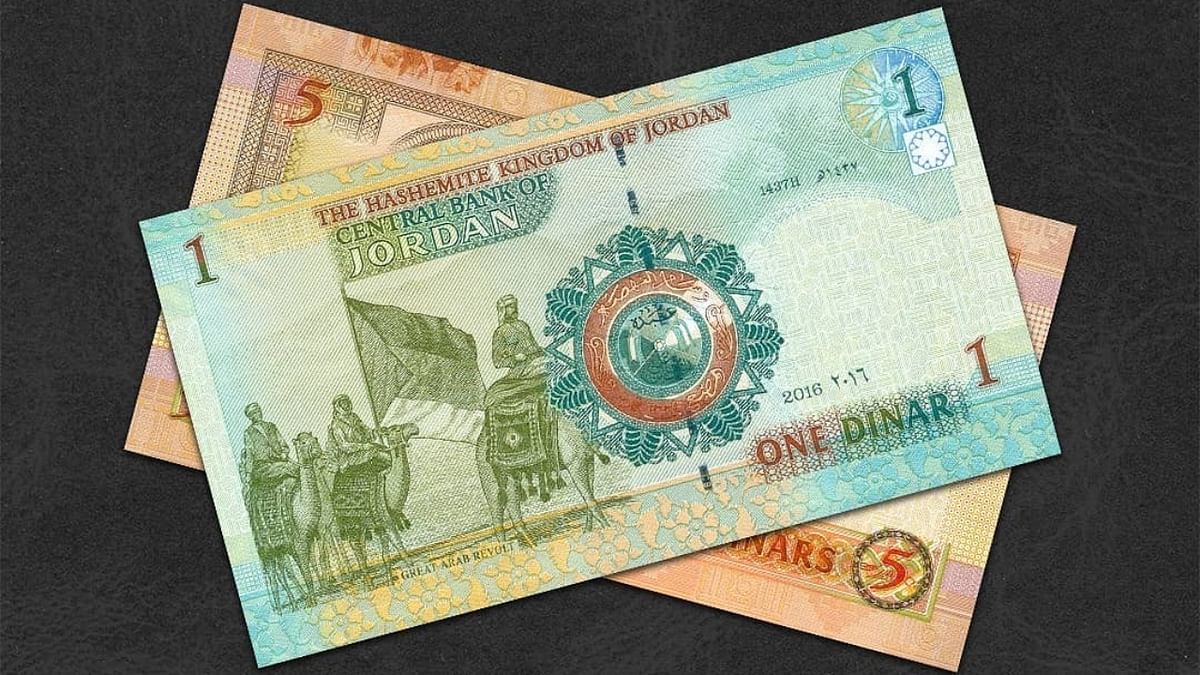 Rank 4 | Jordanian Dinar: The currency of Jordan, Jordanian Dinar, is the fourth highest valued currency in the world and it amounts to Rs 106.64. Credit: Instagram/yavar.notaphilist