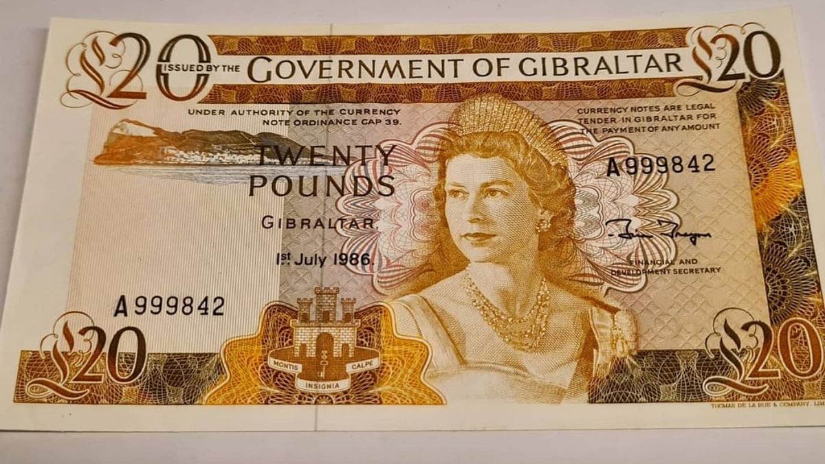 Rank 6 | Gibraltar Pound: Gibraltar's official currency, Gibraltar Pound, can be exchanged at the price of Rs 102.45. Credit: Instagram/banknotes.collector