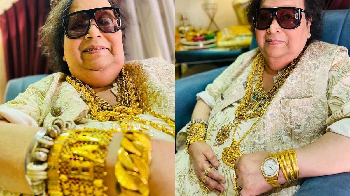 Lahiri was extremely fond of gold. He considered gold as ‘good luck’ and wore at least 7-8 chains . Credit: Instagram/bappilahiri_official_