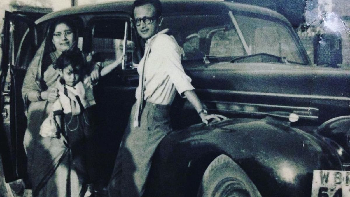 A young Bappi da flanked by his parents. Credit: Instagram/bappilahiri_official_