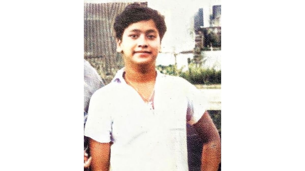 Seen here is Bappi Lahiri during his teenage days. Credit: Instagram/bappilahiri_official_