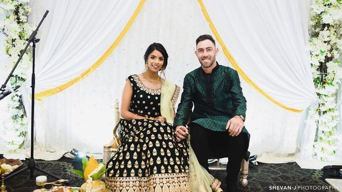 Australia cricketer Glen Maxwell is in a relationship with Vini Raman, whose family hails from Tamil Nadu's Vellore. He will get married to Vini on March 27, 2022. Credit: Instagram/vini.raman