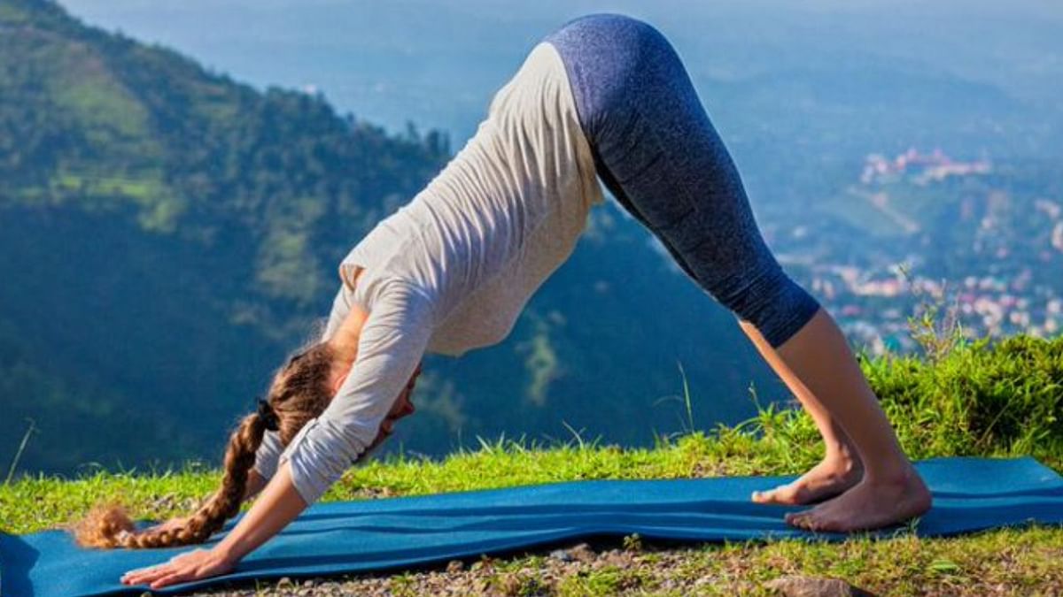 Adho Mukha Svanasana - This asana is good for joints, flexibility, and all-over body strength. People with wrist issues should definitely try this to get some immediate relief. Credit: Twitter: Twitter/@incredibleindia