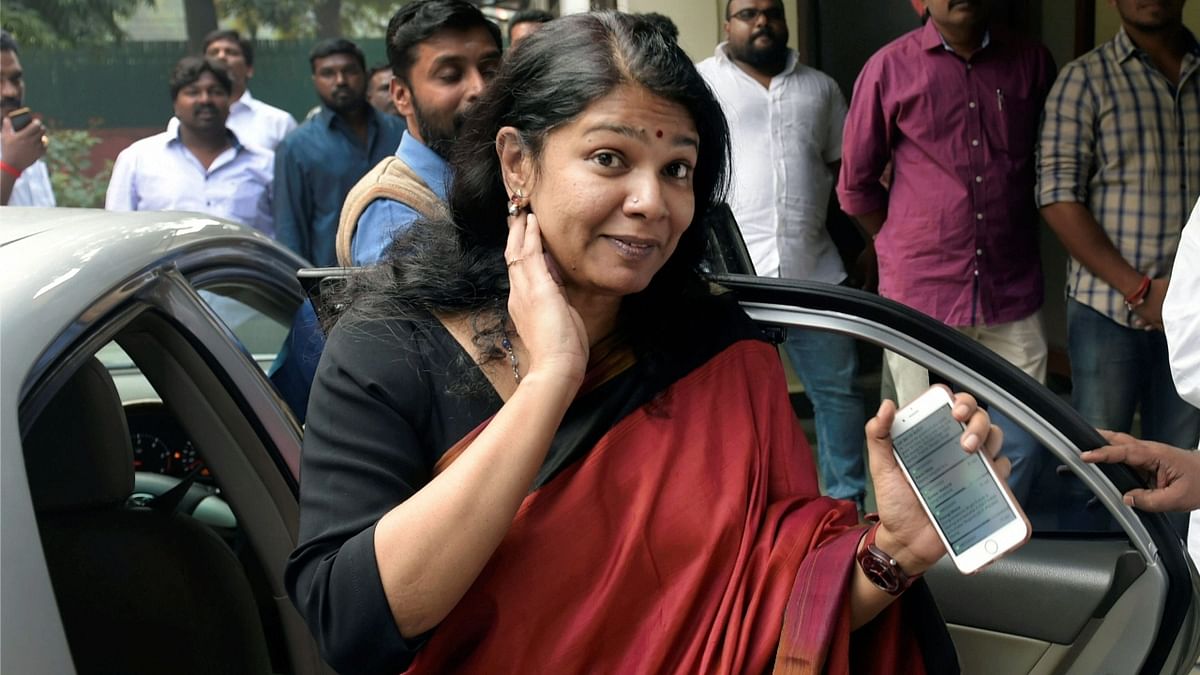 Kanimozhi: Daughter of DMK chief M Karunanidhi was jailed for six months from May 21, 2011 to November 28, 2011 in the politically-sensitive 2G spectrum allocation scam case. Credit: PTI Photo