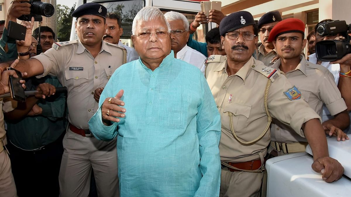 Lalu Prasad Yadav: President of the Rashtriya Janata Dal and former Chief Minister of Bihar, Lalu Prasad Yadav was found guilty in the multi-million rupee fodder scam. Credit: PTI Photo