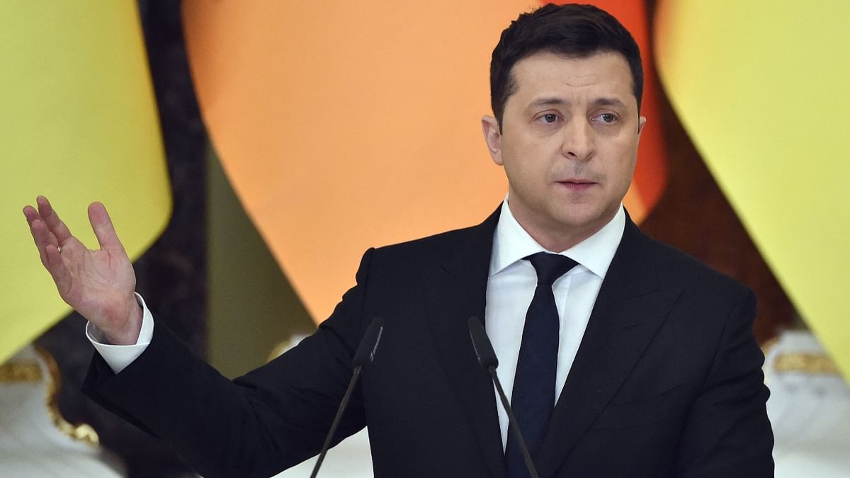 President Volodymyr Zelensky addressed its people via television and said