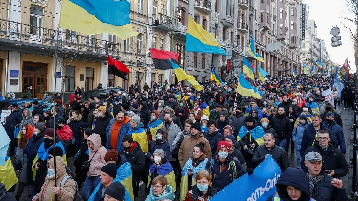 Ukraine celebrates Day of Unity amid Russian invasion threat; see pics