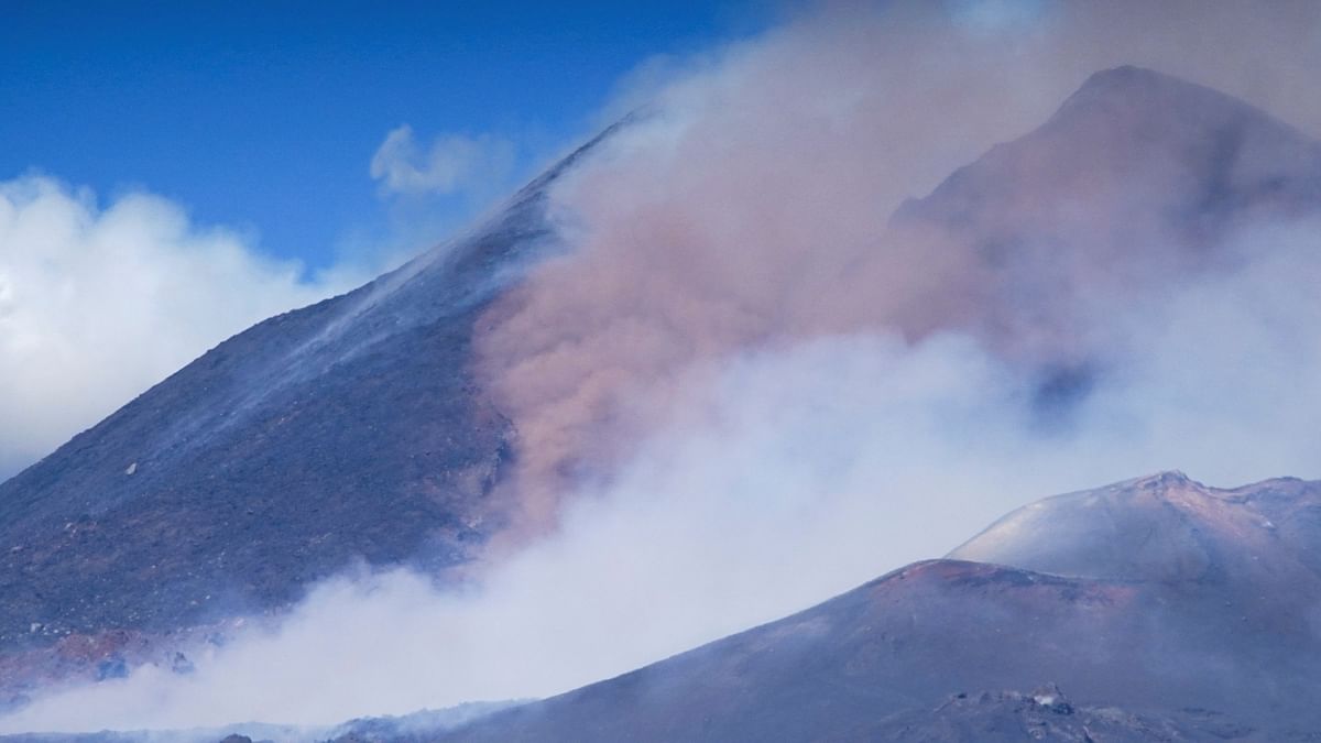 INGV said it had recorded a gradual rise in volcanic-seismic tremor – induced by escaping gases – which could be a sign that Etna is heading towards another spectacular burst of fiery lava fountaining, known as paroxysmal activity. Credit: Reuters Photo