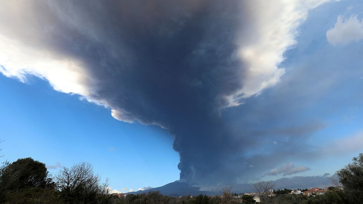 A volcanic eruption from Mount Etna in Italy. Credit: Reuters Photo