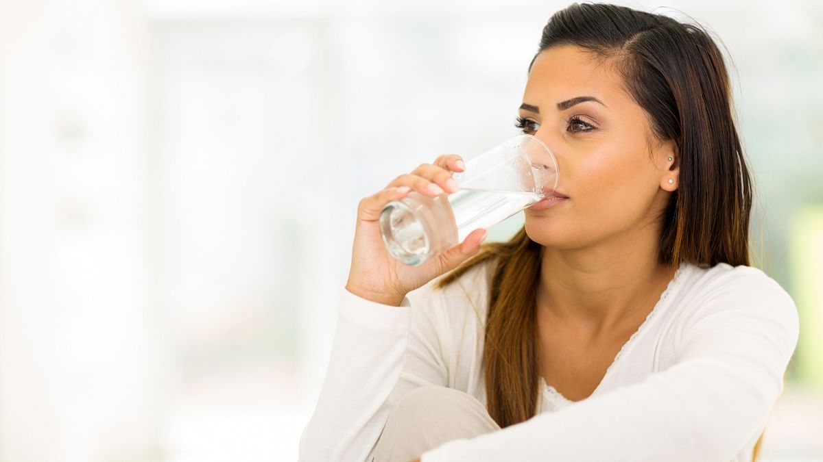 Drink at least four litres of water every day this will keep you hydrated at all times. Skin needs water to glow and stay healthy, so try to carry a water bottle when you’re stepping out. Credit: Getty Images