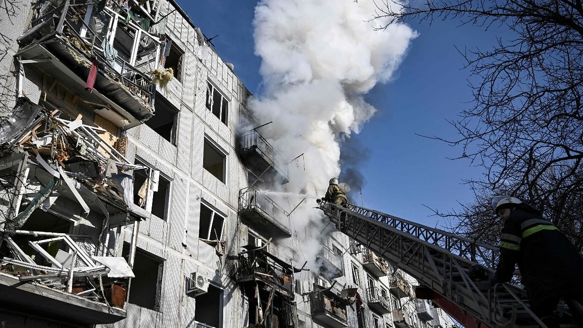 Heartbreaking pictures from Ukraine have surfaced online showing widespread destruction and casualties after Russian President Vladimir Putin declared war to