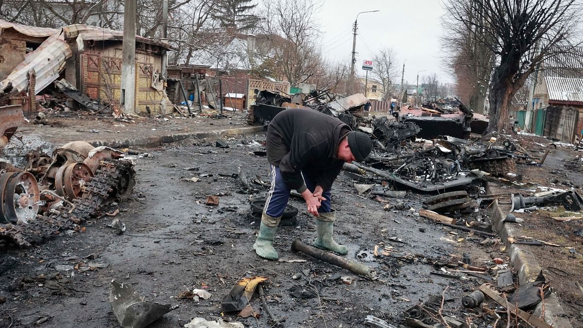 More than 350 civilians, including 14 children, have been killed during the invasion, Ukraine says, while more than half a million people have fled the country. Credit: AP Photo