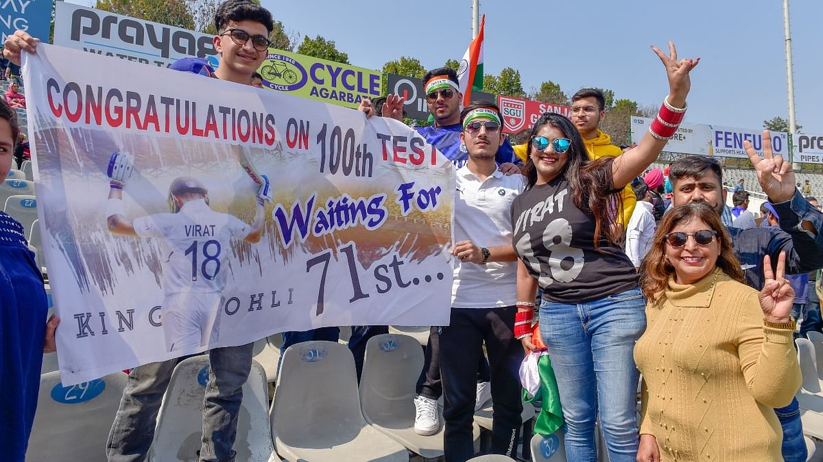 Fan frenzy at the Mohali Stadium Credit: PTI Photo