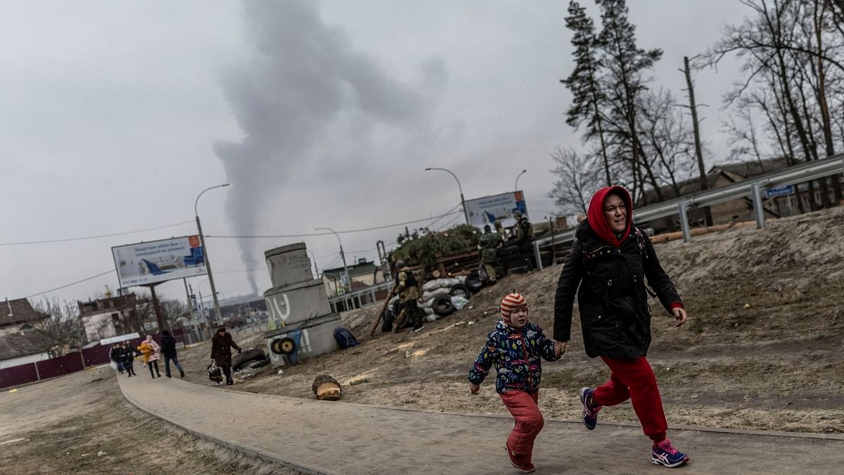 Pictures and videos of people fleeing after their homes are destroyed by flames following massive shelling surfaced online and garnered worldwide attention. Credit: Reuters Photo