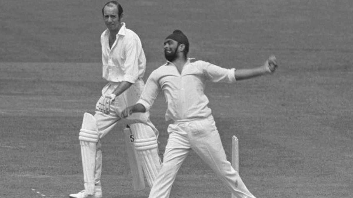 One of the most celebrated Indian spinners of all time, Bishan Singh Bedi has taken 266 wickets in 67 matches. Credit: Twitter/@joybhattacharj