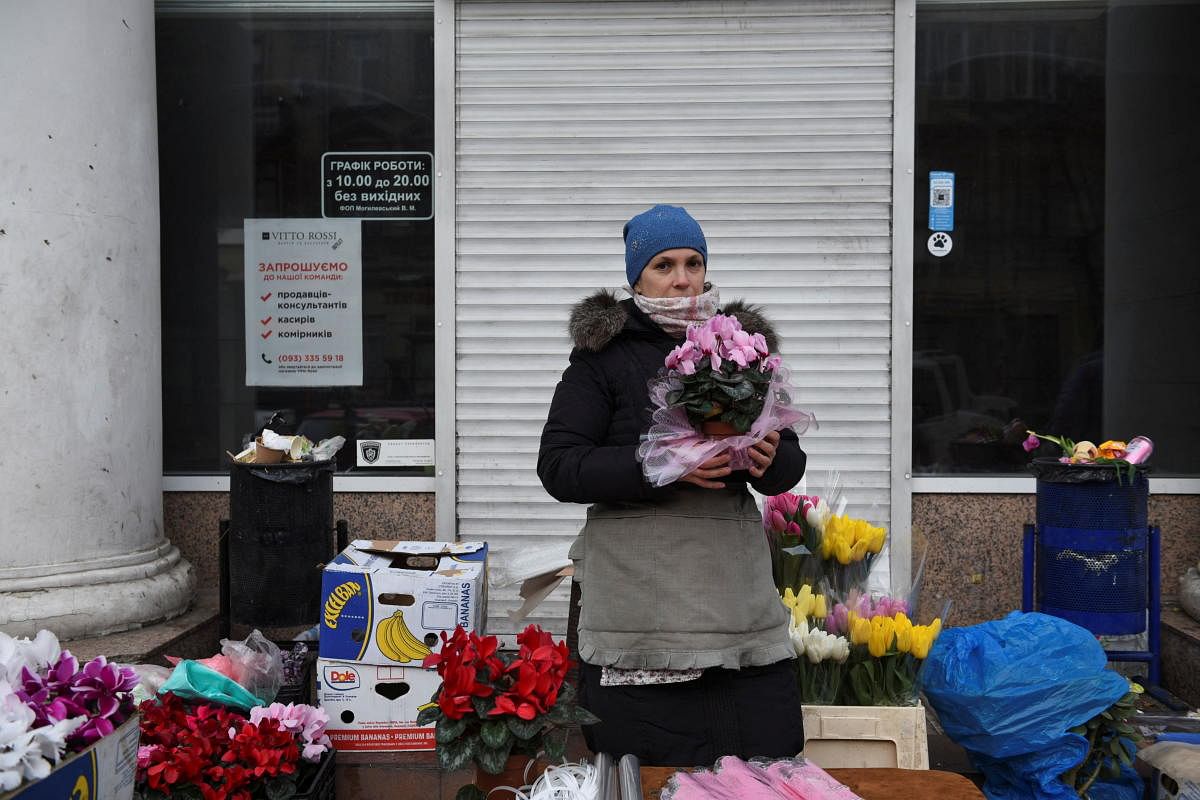 International Women's Day, a public holiday in Russia, has a long tradition in eastern European countries and across the former Soviet Union, where men often mark the day by buying flowers or gifts for women. But some women were not in the mood to celebrate almost two weeks into Russia's invasion of Ukraine, and focused instead on calling for an end to the fighting. Credit: Reuters Photo