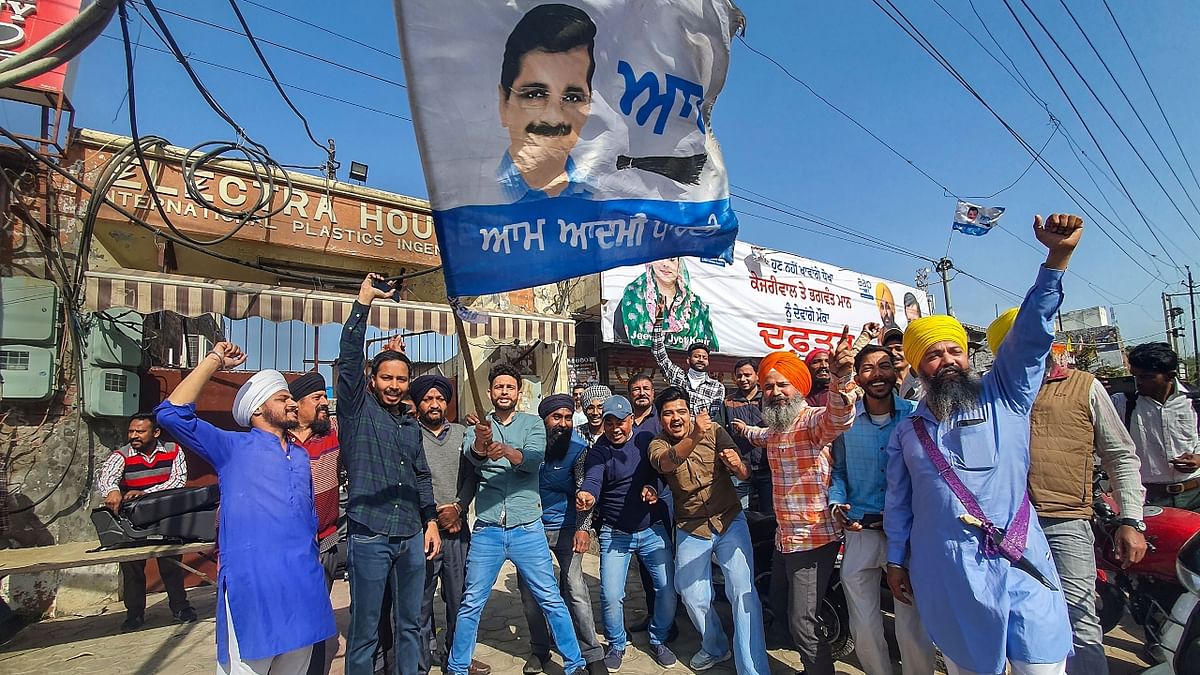 Earlier, the exit polls had predicted a landslide victory for the Arvind Kejriwal-led Aam Aadmi Party (AAP) in Punjab. Credit: PTI Photo