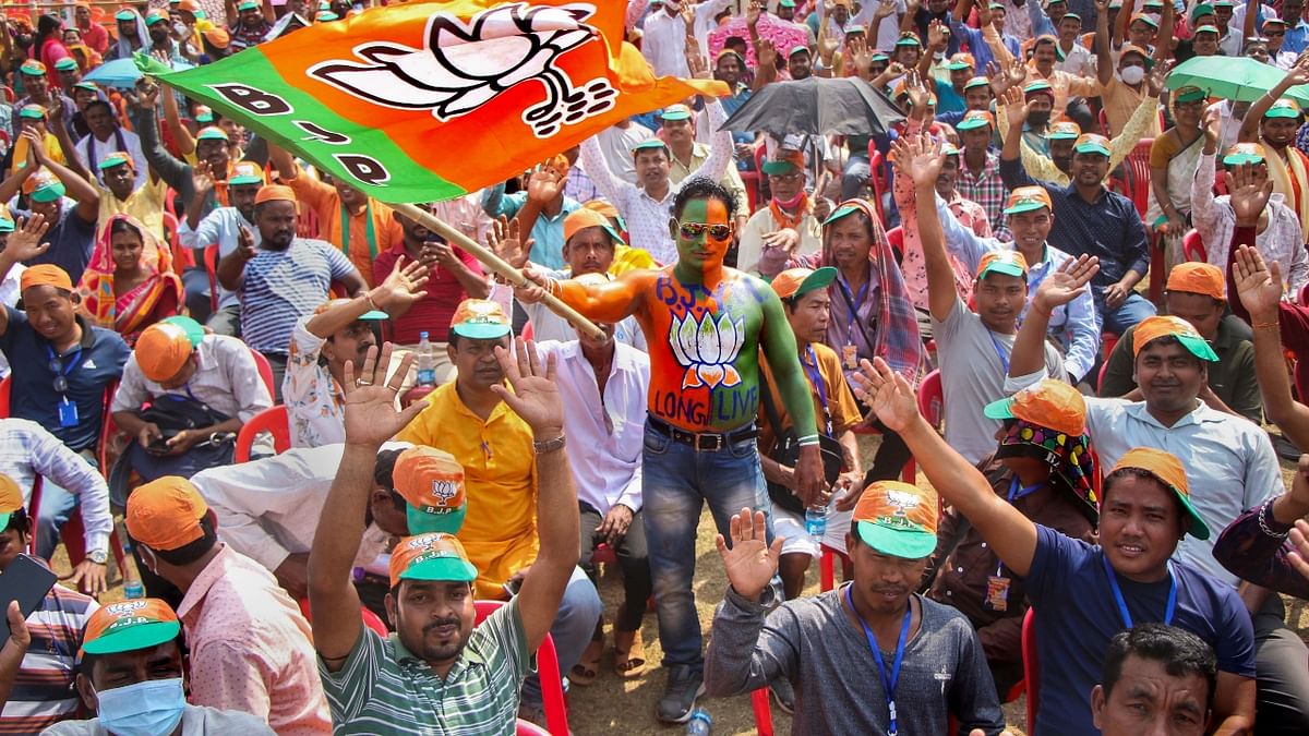 Opinion polls have predicted a comfortable majority for Modi's Bharatiya Janata Party (BJP) in Uttar Pradesh, despite the government's much-criticised handling of COVID-19, high unemployment, and anger over farm reforms that Modi cancelled last year after protests. Credit: PTI Photo