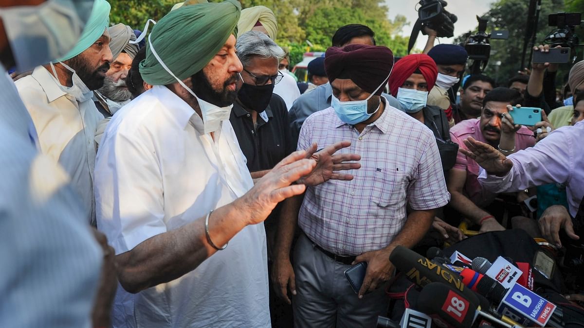 Amarinder Singh | Punjab Lok Congress | After quitting Congress, Captain floated his own party Punjab Lok Congress and fought the elections in alliance with the Bharatiya Janata Party (BJP) but failed to generate votes for his party. Credit: PTI Photo