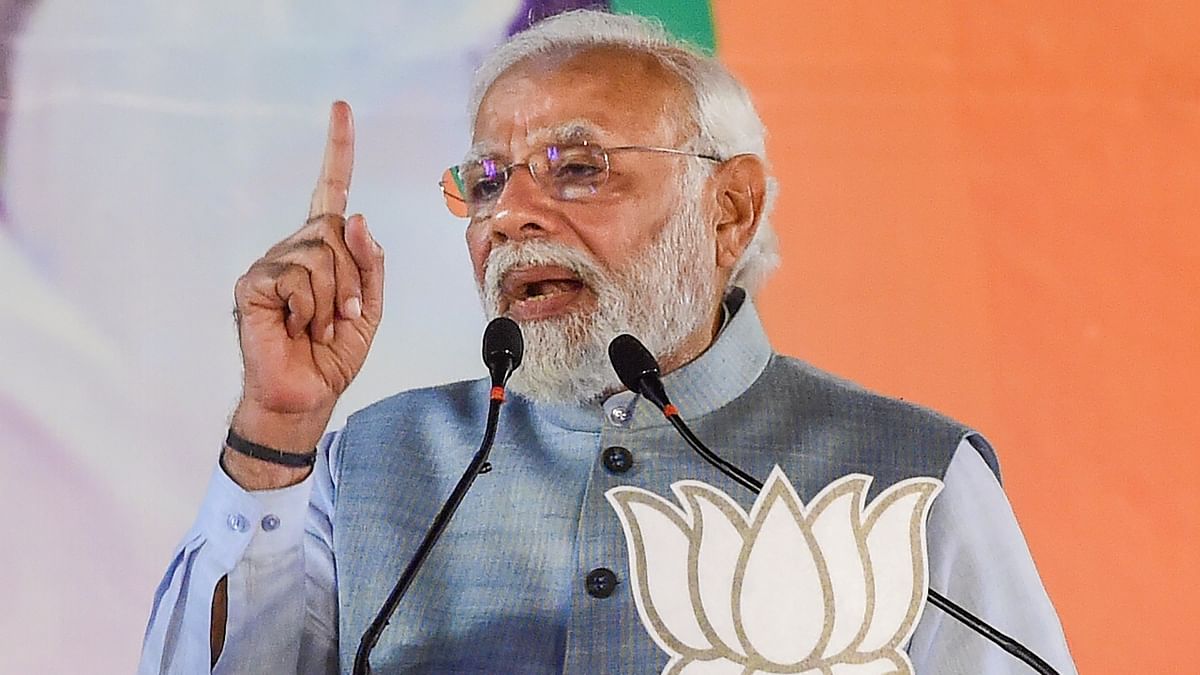 Modi also referred to the next Lok Sabha polls, scheduled for 2024, saying he hopes that political pundits will note that his party's win in the four states has also made clear the verdict for the next general election as they had linked its win in 2019 to its sweep of the Uttar Pradesh elections in 2017. Credit: PTI Photo