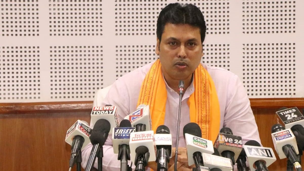 Taking to Twitter, Tripura Chief Minister Biplab Kumar Deb also said that the state government would make the screening of 'The Kashmir Files' tax-free on March 14. Credit: DH Pool Photo