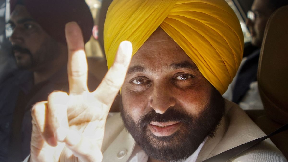 Comedian-turned-politician Bhagwant Mann will be sworn in as Punjab Chief Minister on Wednesday (March 16). Elaborate arrangements were made for his oath-taking ceremony at Khatkar Kalan, the ancestral village of legendary freedom fighter Bhagat Singh in Shaheed Bhagat Singh (SBS) Nagar in Punjab. Credit: PTI Photo