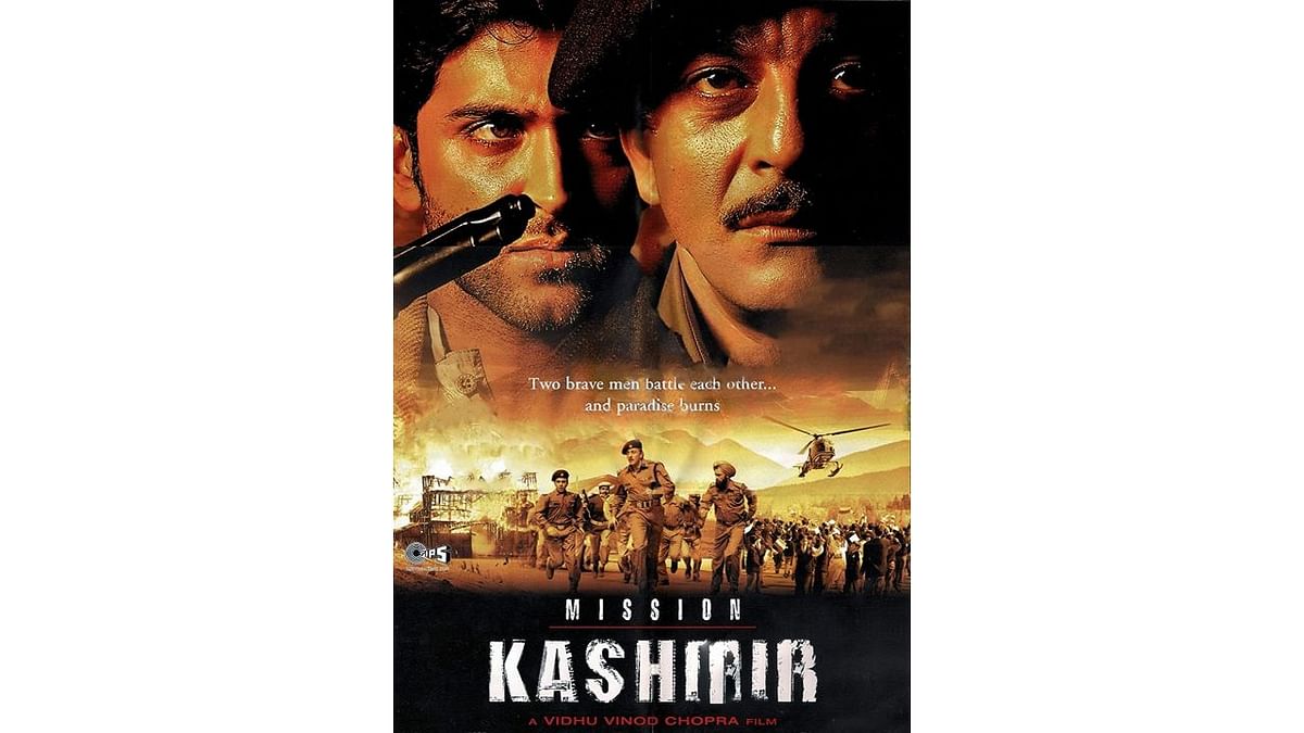 Mission Kashmir: The film revolves around Altaaf Khan, played by Hrithik Roshan, whose family gets killed accidentally in police firing in a massacre. Hrithik is adopted by the same police officer, played by Sanjay Dutt. When he grows up, Altaaf finds out the truth and sets out to seek revenge against him and becomes a terrorist. Credit: IMDB