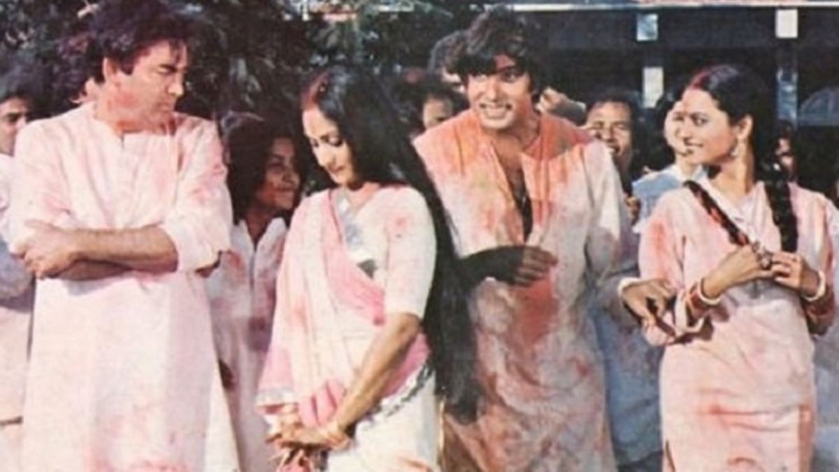 Rang Barse: It's been over 40 years but this song from the film 'Silsila' is still a Holi favourite. Sung by the legendary Amitabh Bachchan, the song was penned by Harivansh Rai Bachchan. Credit: Special Arrangement
