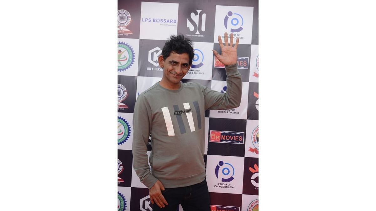 Stand-up comedian Khayali Saharan gestures as he arrives for Jogender Singh's party in Rohtak. Credit: Special Arrangement