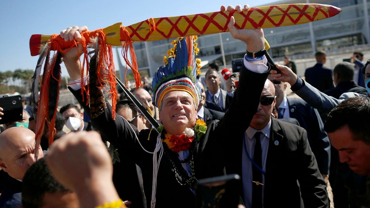 Brazilian President Jair Bolsonaro came eighth with 39 per cent approval rating. Credit: Reuters Photo