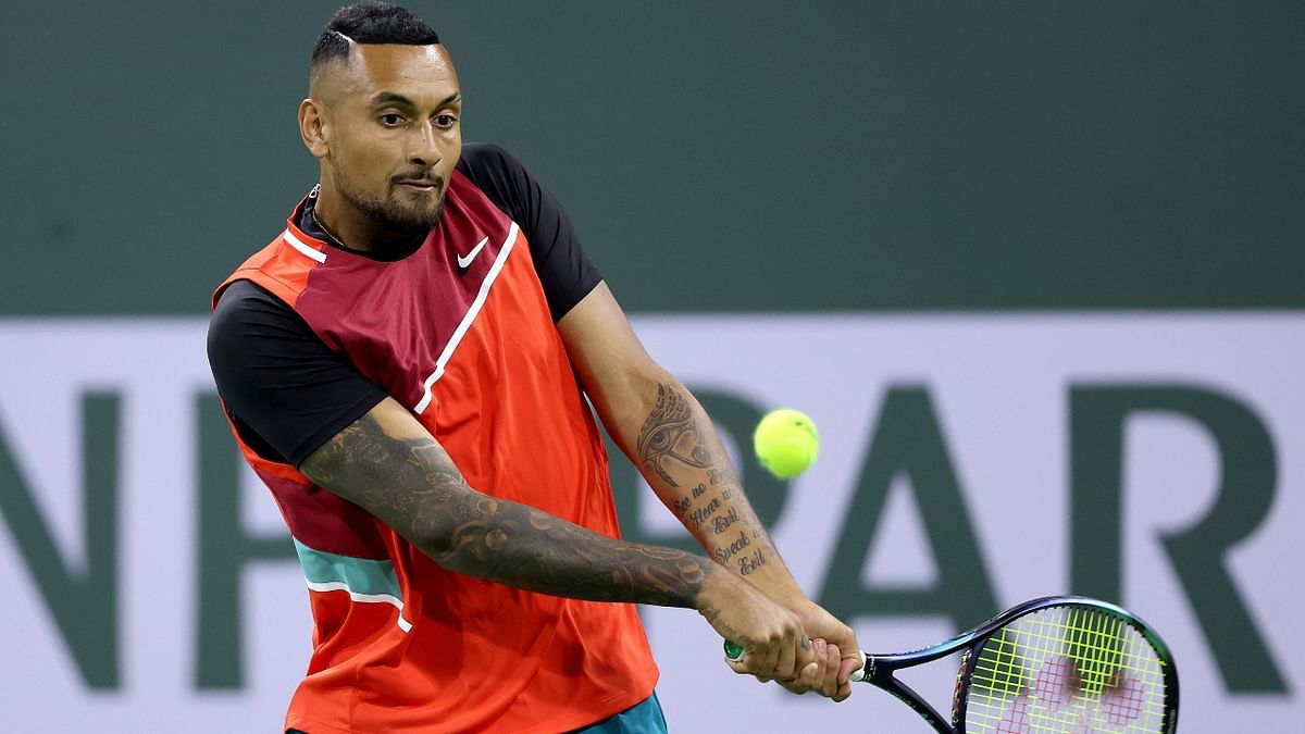 Australian tennis star Nick Kyrgios also opened up about the depression and said he had suicidal thoughts, resorted to drug abuse and self-harm during a dark period in his life in 2019. Credit: AFP File Photo