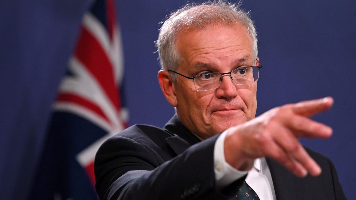 Australian Prime Minister Scott Morrison is the third leader on the list to get a 41 per cent approval rating and shares sixth place with Macron and Biden. Credit: AFP File Photo