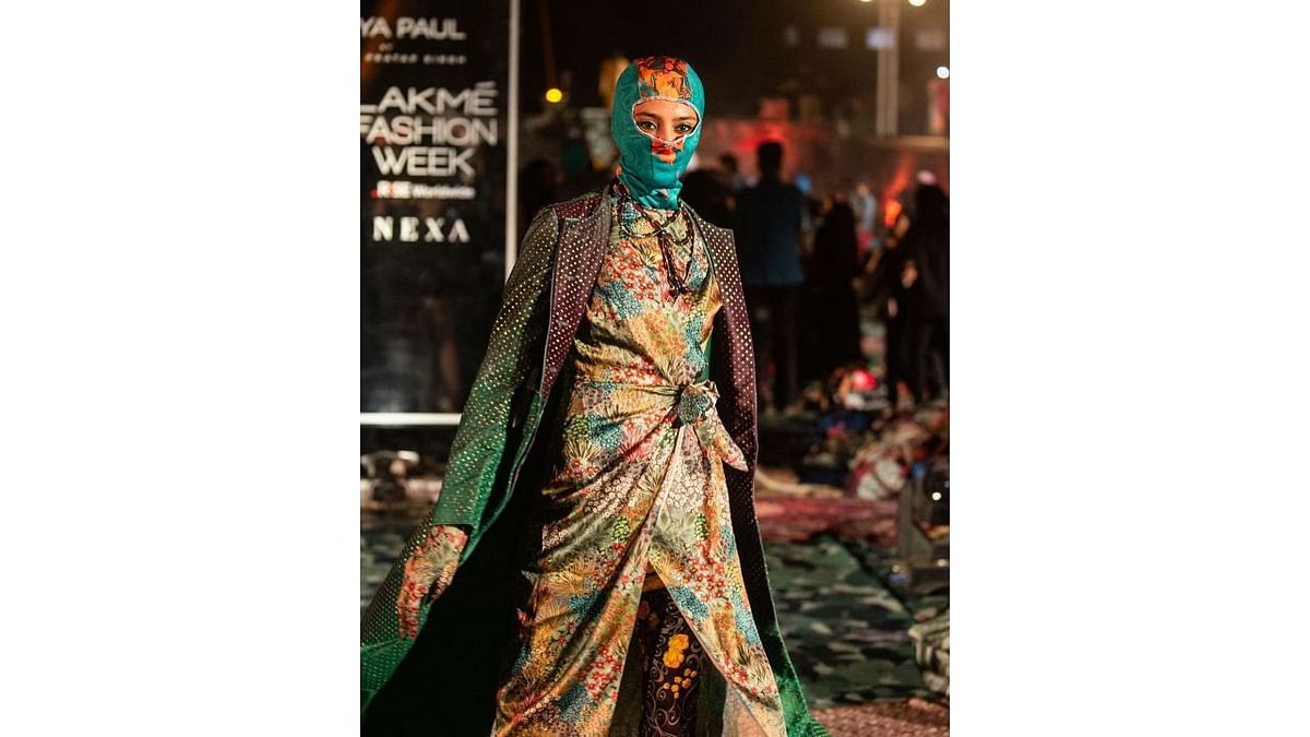 Satya Paul by Rajesh Pratap Singh showcased ‘New Order’--a tribute to music, fashion and the right to creative expression. Credit: Instagram/fdciofficial