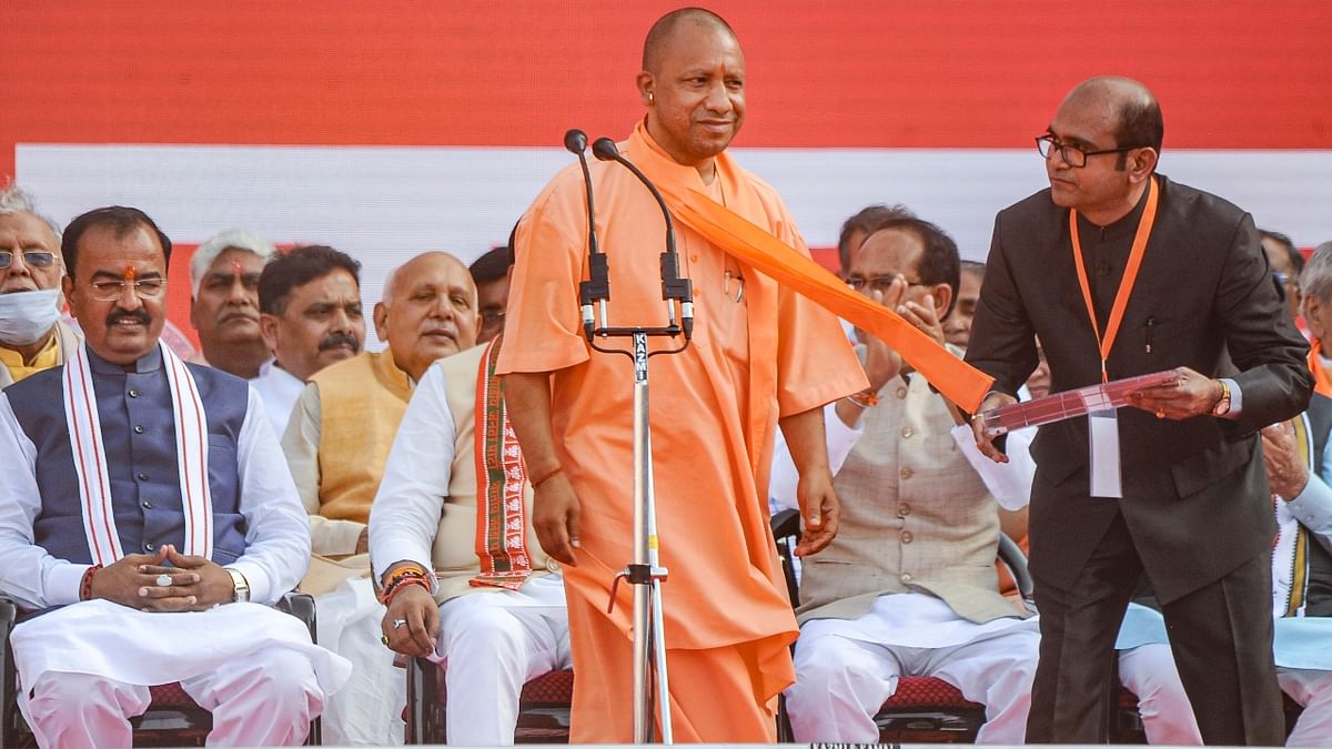 He was an unexpected pick by the BJP for the chief minister’s post after the party scored a landslide win in the 2017 Uttar Pradesh Assembly polls. Credit: PTI Photo